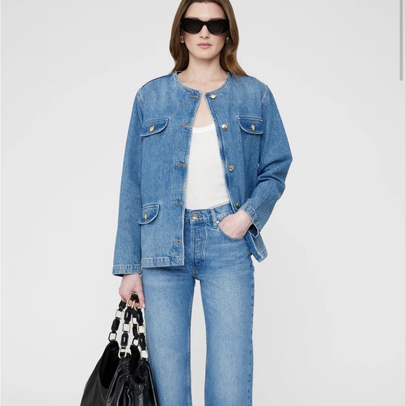 ISO Anine Bing Janet Jacket in Denim - Picture 3 of 3